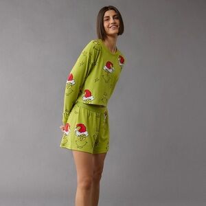 AE Grinch Plush PJ Set